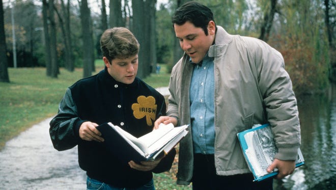 1. " Rudy " (1993): Rudy Ruettiger (Sean Astin, left, with Jon Favreau) hits the books and the gridiron to realize his dream of playing for Notre Dame.