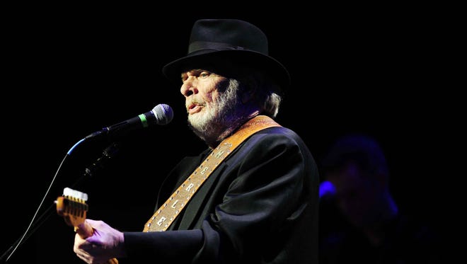 Merle Haggard performs for a packed audience at the Ryman Auditorium on April 9, 2012.