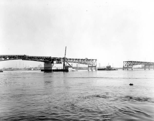 Old Fuller Warren Bridge (Feb. 4, 1954): Fuller Warren (Gilmore Street) Bridge