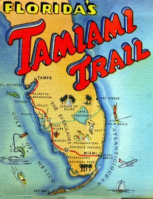 Tamiami Trail promotional, circa 1940s.