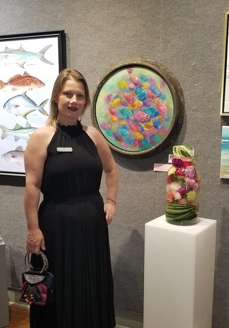 One of the runners-up for the People’s Choice awards was Audrina Flowers for her underwater design reflecting a painting of colorful fish.