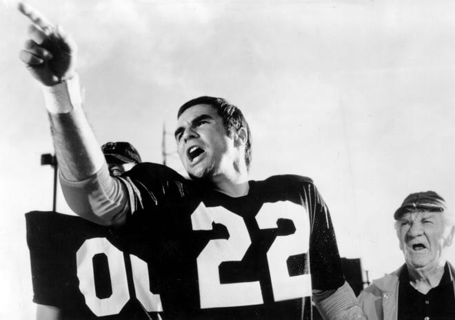 10. " The Longest Yard " (1974): Burt Reynolds stars an incarcerated quarterback who has to lead a jailhouse gang in a game against the guards.