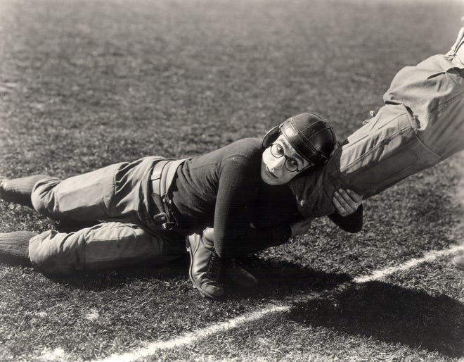 6. " The Freshman " (1925): Harold Lloyd is a young college kid who joins the football team to be popular.