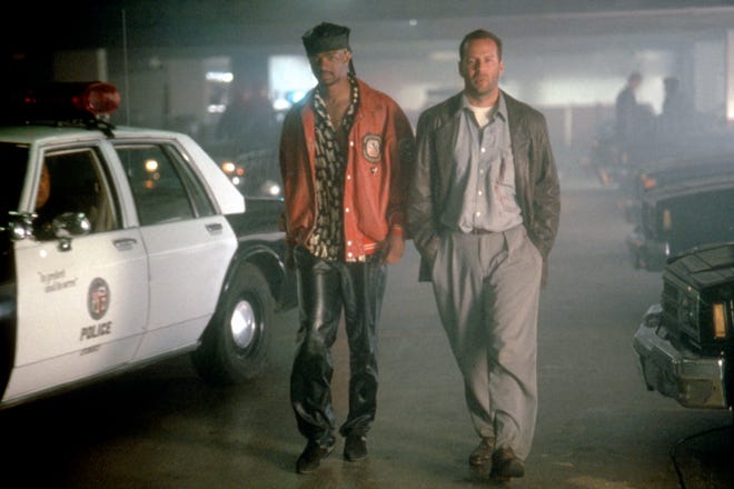 16. " The Last Boy Scout " (1991): A disgraced ex-football star (Damon Wayans, left) and a private eye (Bruce Willis) dig up shady shenanigans while investigating a murder.