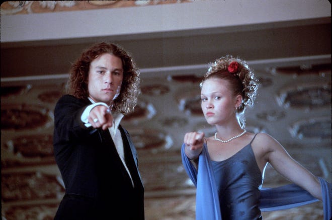 But fans also remember Ledger as the heartthrob in 1999 ' s " 10 Things I Hate About You, " starring alongside Julia Stiles.