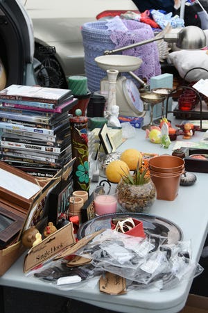 Merchandise was a multitude of miscellany. Treasures in the Trunk, a group rummage sale, was held Saturday by the Columbiettes of San Marco Catholic Church.