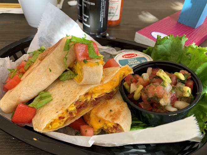 The breakfast quesadilla from Lakeside Eatery, Marco Island.