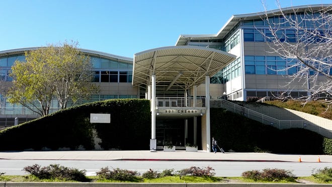 The YouTube HQ exterior on Cherry Avenue in San Bruno, California