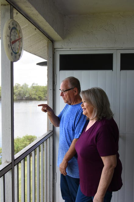 Anthony DeLucia, aka Steve Reynolds, and his wife June DeLucia. After 18 years of active civic life on Marco Islnd, Reynolds is returning to his original home in Ohio.