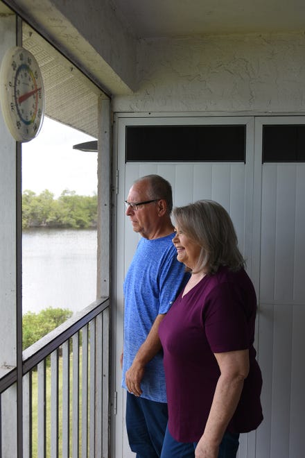 Anthony DeLucia, aka Steve Reynolds, and his wife June DeLucia. After 18 years of active civic life on Marco Islnd, Reynolds is returning to his original home in Ohio.