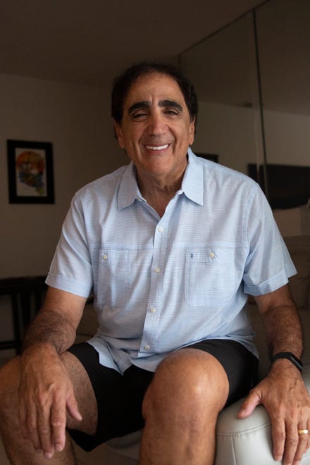 George Abounader poses for a portrait,  Friday, July 17, 2020, at his home in Marco Island.