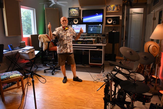 J.Robert in his home studio. Area musicians have been hardhit by the coronavirus.