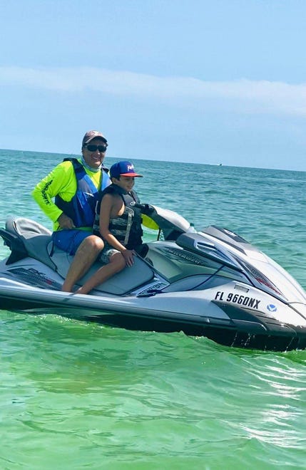 George Abounader and Nick Abounader, 10, on WaveRunner. Marco Islanders employ various methods to get recreation during the pandemic, and a lot of them involve enjoying the natural beauty all around.