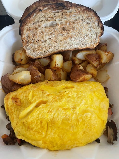 A build-your-own omelet from The Smith House, Olde Marco.