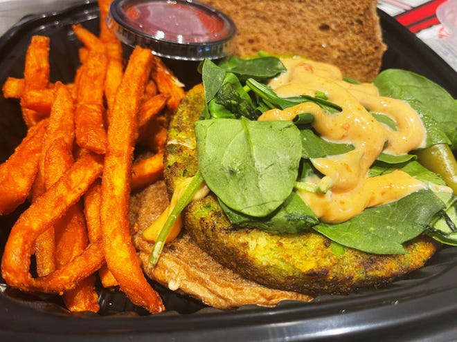 The veggie burger from The Speakeasy, Marco Island.