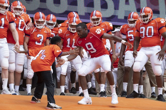 18. " Safety " (2020): A Clemson freshman (Jay Reeves, center right) takes in his little bro (Thaddeus J. Mixson) at school.
