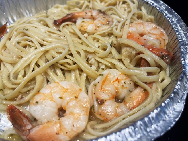 The shrimp scampi from Stonewalls, Marco Island.