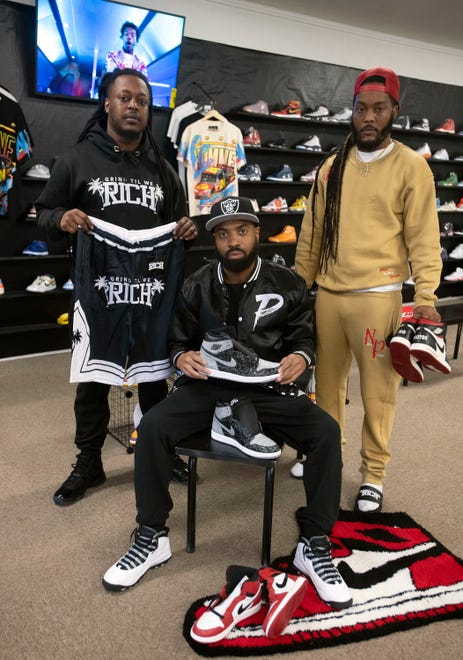 Longtime friends and owners of Pressure Footwear and Apparel Brandon Capehart, D'Andre Toler, and Dalonte' Gibson are hosting a Sneaker Party at Washington High School on April 3, 2022. The sneaker party will bring sneakerheads together to buy, sell, trade vintage shoes or get the latest footwear style